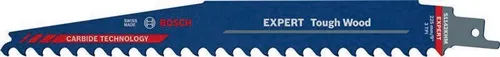 Bosch Säbelsägeblatt Expert Tough Wood L.225mm B.25mm TPI 3 8,5mm 3 St./Karte