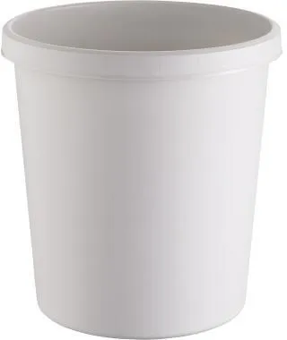 helit Papierkorb H6105882 18l rund Kunststoff lichtgrau