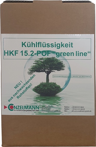 Kühlmittel HKF 15.2-POF green line Kanister Frostschutz bis -15 °C Folienbeutel im Karton CONZELMANN
