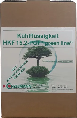 Kühlmittel HKF 15.2-POF green line 5kg Kanister Folienbeutel im Krt.