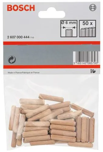 Bosch Holzdübel DxL 6x30mm geriffelt 50er Pack