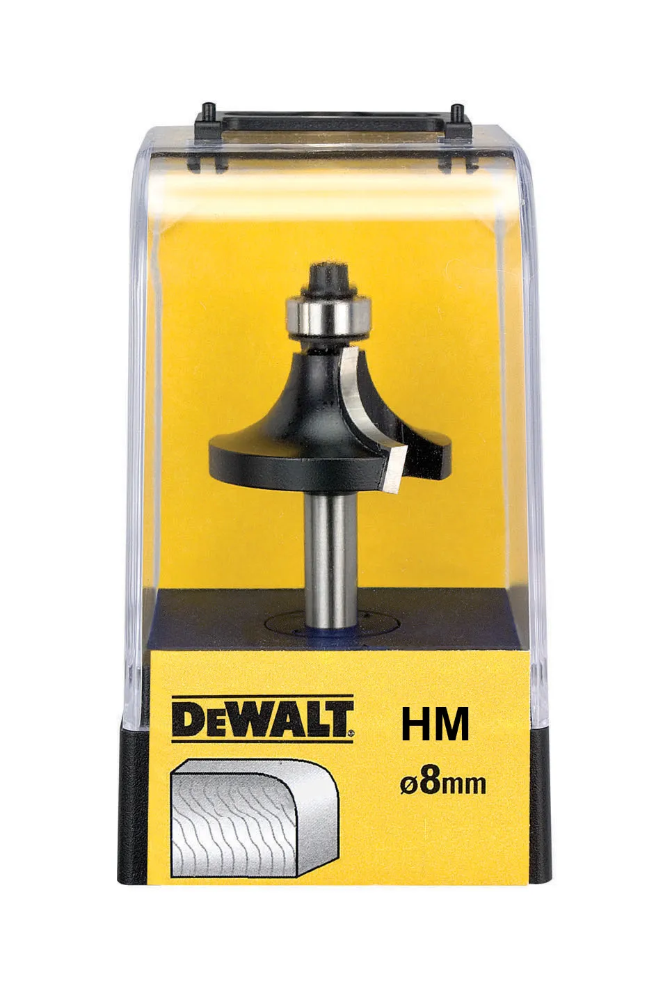 DEWALT DT90014-QZ Abrundfräser HM Z2 S8 mm D22,7 mm R6 mm