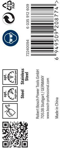 Bosch Metallbohrer PRO Stainless Steel Arbeits-L.47mm D.4,3mm L.80mm D-Spitze 10erPack