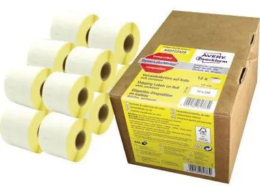 Avery Zweckform Etikett AS0722420 54x101mm ws 12Rollen 2.640St.