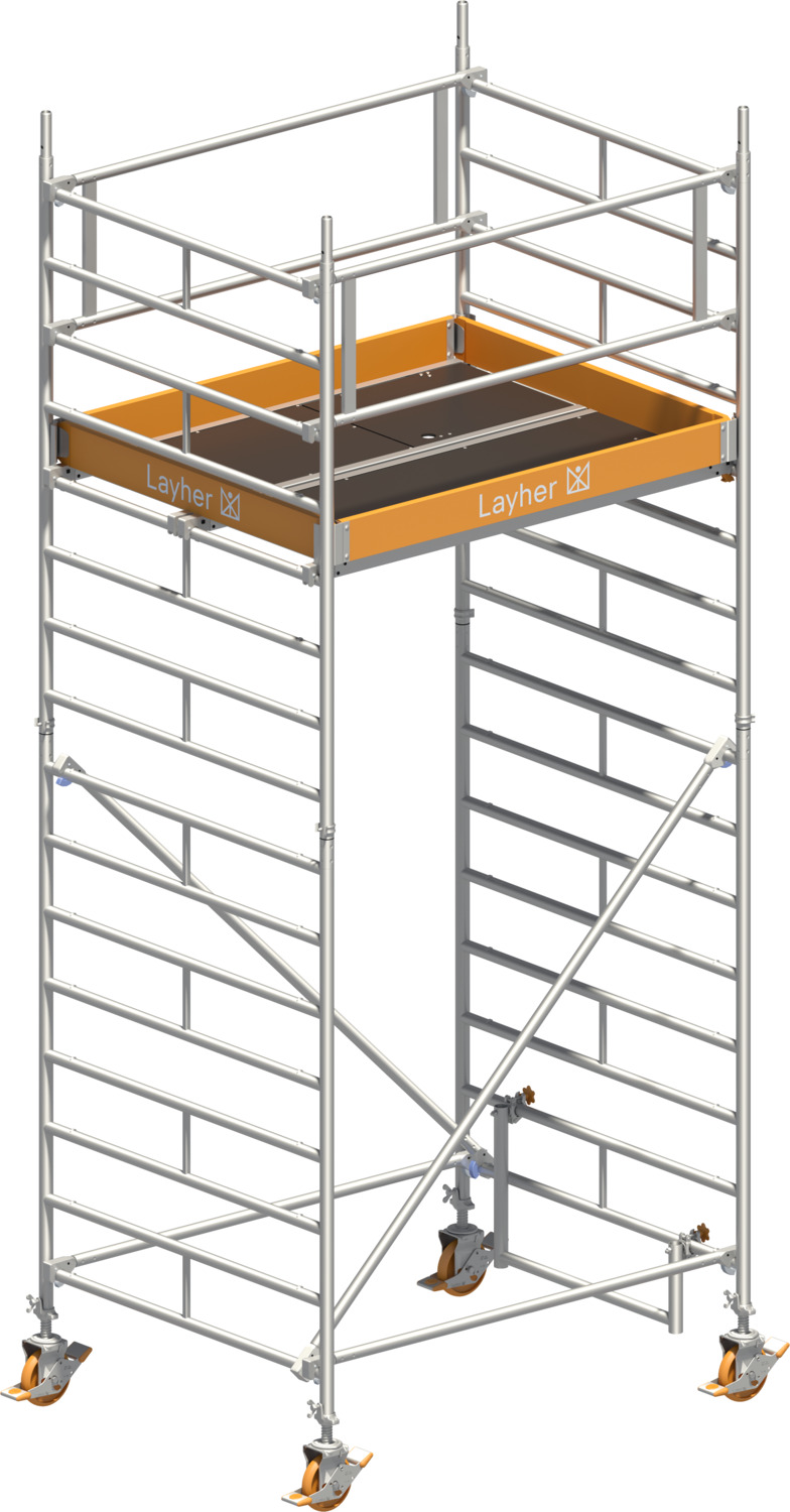 Layher Fahrgerüst Uni Kompakt Typ: 5003 | SH: 3,2 m / AH: 5,20 m