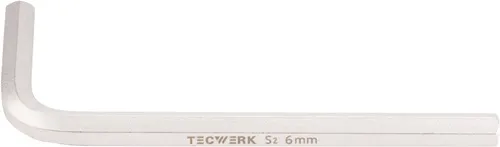 TECWERK Sechskantwinkelschraubendreher SW 6mm kurz 90x32mm
