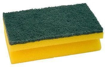 Schwamm 15x9cm Griffleiste gelb/grün