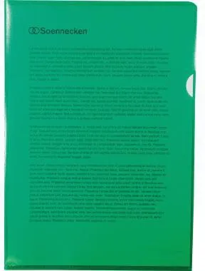 Soennecken Sichthülle 1513 DIN A4 PP grün 100 St./Pack.