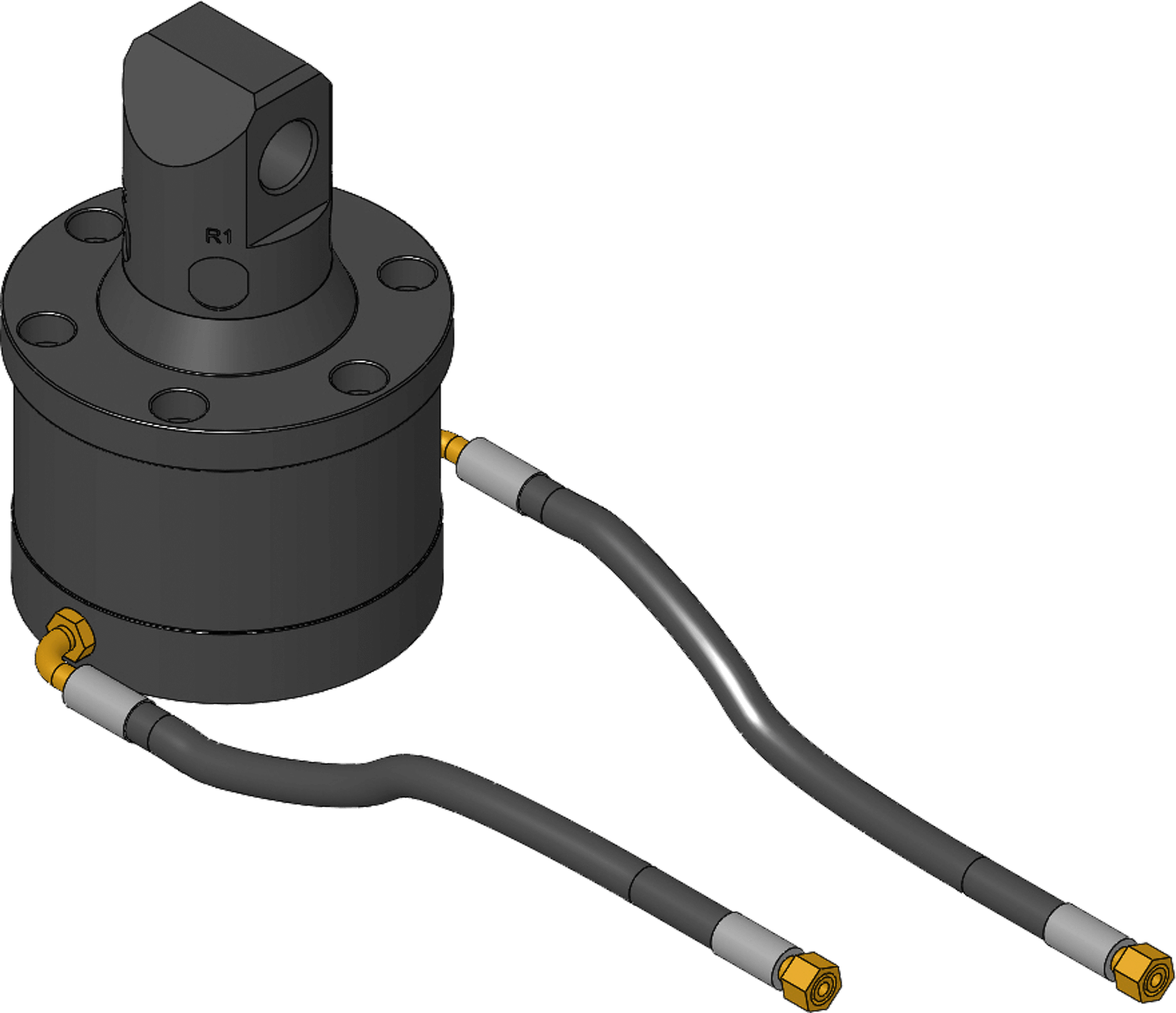 Probst GV-12-2 Hydraulischer Drehkopf für Staplerbetrieb