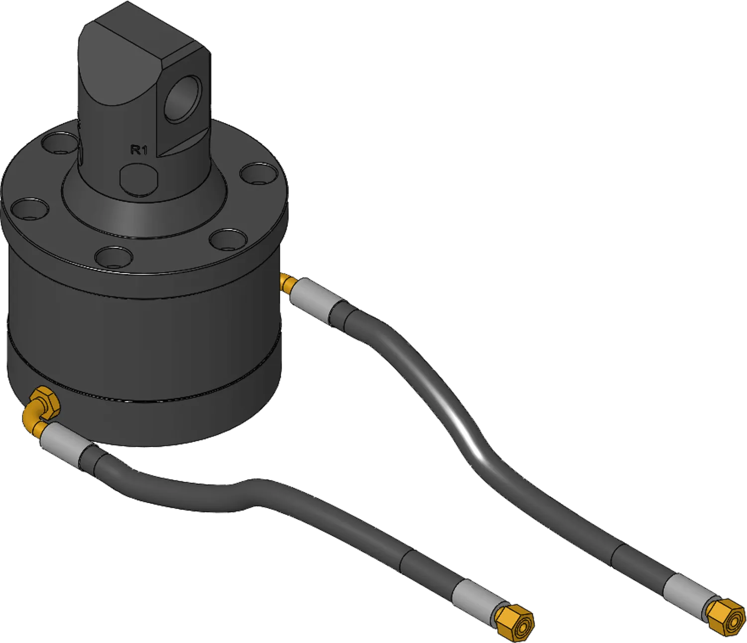 Probst GV-12-2 Hydraulischer Drehkopf für Staplerbetrieb