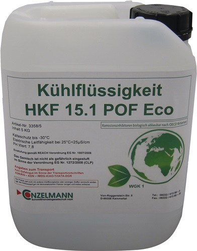 Kühlmittel HKF 15.1 POF ECO 5kg Kanister Frostschutz b.-15GradC CONZELMANN