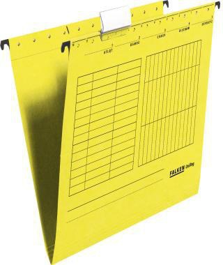 Falken Hängemappe 11287786 seitlich offen gelb 5 St./Pack.