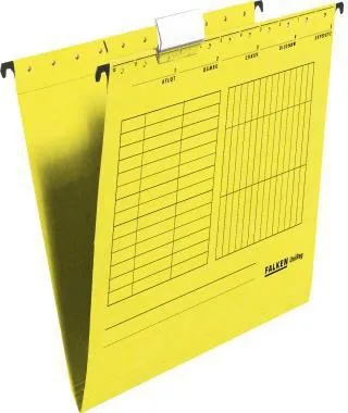 Falken Hängemappe 11287786 seitlich offen gelb 5 St./Pack.