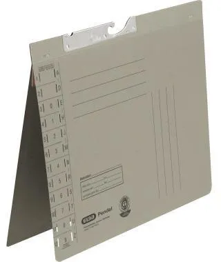 ELBA Pendelhefter 100560090 DIN A4 Amtsheftung 320g Karton grau