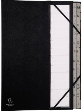 EXACOMPTA Ordnungsmappe Ordonator 24 Fächer alph. A-Z schwarz