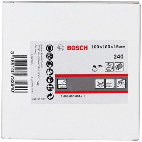 Bosch Lamellenschleifwalze DxL 100x100mm Körnung 240 Spannschaft 19mm 
