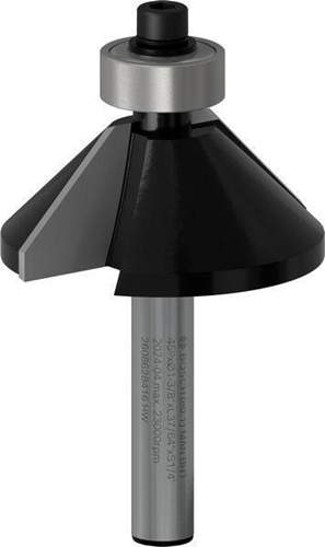 Bosch Fasefräser Standard for Wood Arbeits-L.14,6mm DxB 35x13mm L.56mm 45Grad