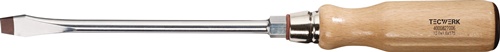 TECWERK Schraubendreher Schneiden-B.10mm Klingen-L.175mm Holzgr.Rundkl.6KT.-Ans.