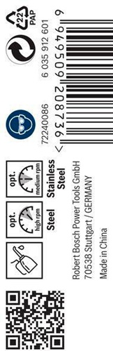 Bosch Metallbohrer PRO Stainless Steel Arbeits-L.39mm D.3,4mm L.70mm 10St.