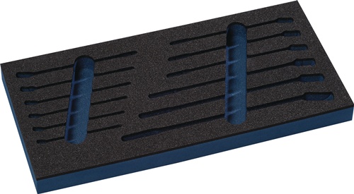 TECWERK Werkzeugmodul Leereinlage 1/3-Modul 2000 871 234 12-tlg.