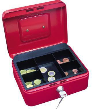 WEDO Geldkassette 145202X 20x16x9cm Größe 2 rot