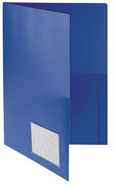 FolderSys Broschürenmappe 10008-40 DIN A4 PP Klarsichttasche blau
