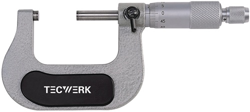 TECWERK Bügelmessschraube DIN 863/1 25-50mm Spindel-D.6,5mm 