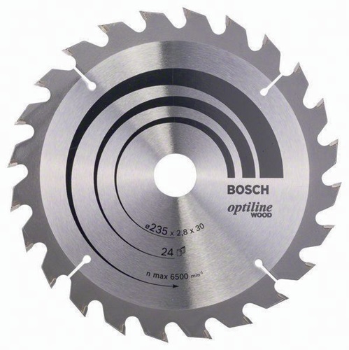 Bosch Kreissägeblatt PRO Wood AD 235mm Z.24 WZ Schnitt-B.2,8mm 