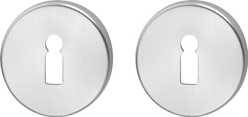 Schlüsselrosetten-Paar Edelstahl F00 rund EDI