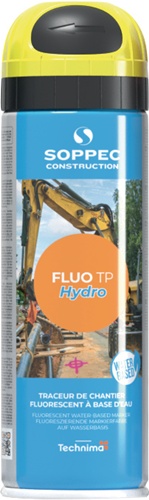 Baustellenmarkierspray Fluo TP Hydro neongelb 500ml Spraydose SOPPEC