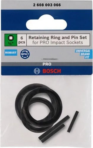 Bosch Steckschlüsseleinsatz-Haltering 6tlg. 3/4Zoll SW17-32mm m.Stift f.PRO Impact