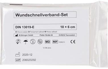 SÖHNGEN Pflaster-Schnellverband 1008213 DIN 13019-E 10x6cm 12St.