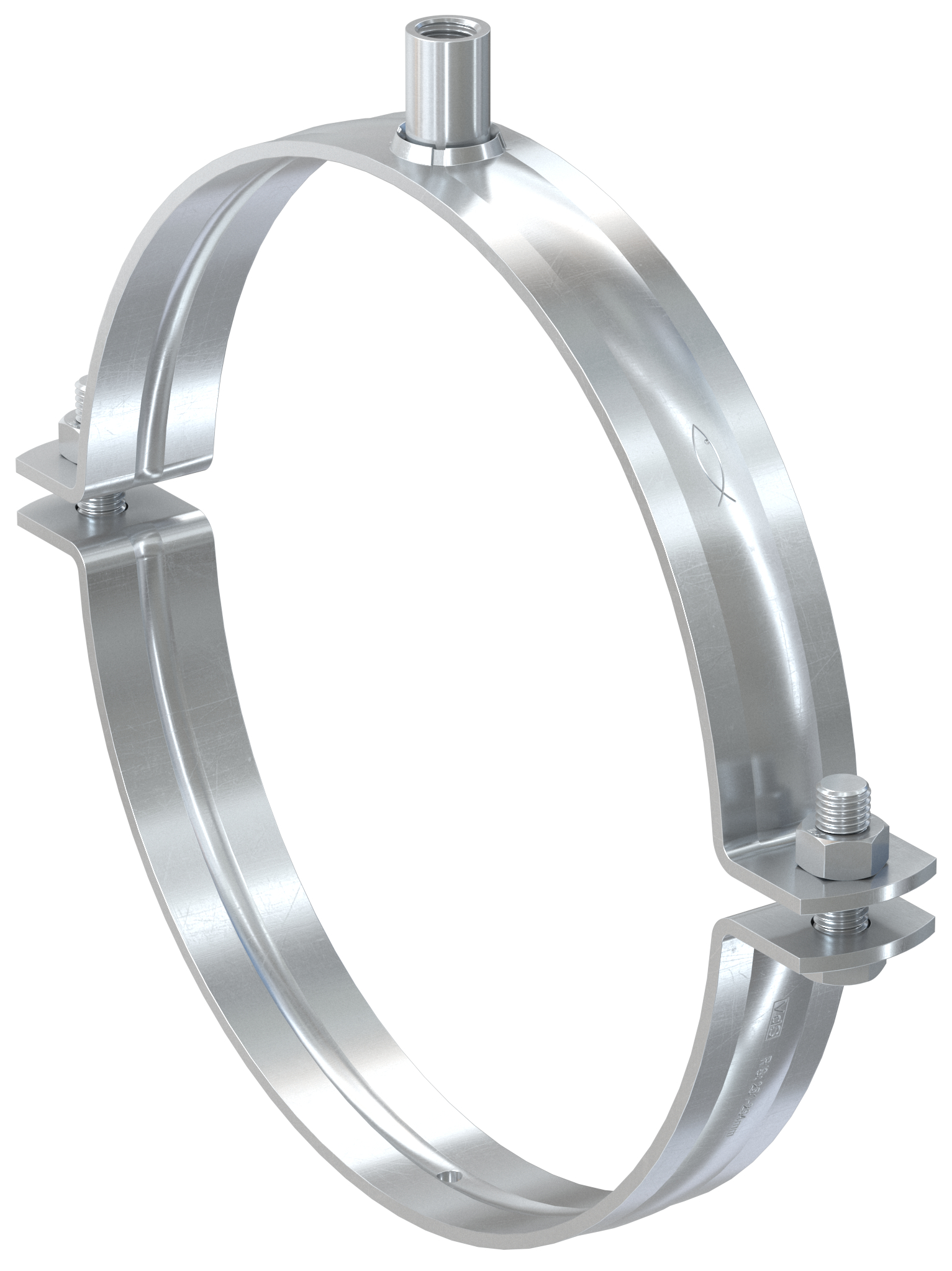 fischer Massivrohrschelle FRSMN 149 - 155 mit Kombianschlussgewinde M12/M16