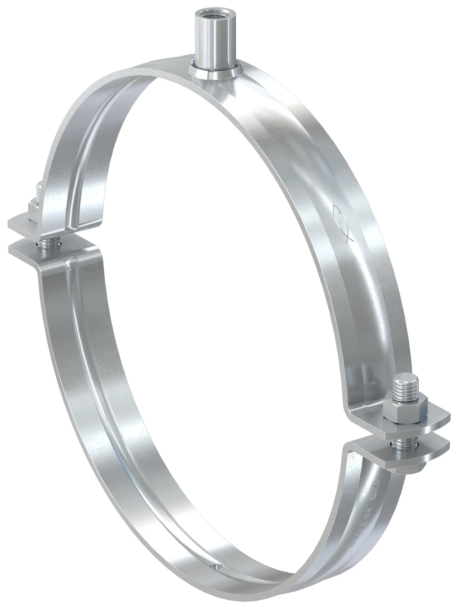fischer Massivrohrschelle FRSMN 167 - 173 mit Kombianschlussgewinde M12/M16