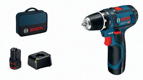 Bosch Akku-Bohrschrauber GSR 12V-15 Professional 12 V 2 Ah 1-10 mm