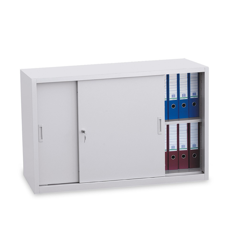 HEMMDAL Werkstatt-Schiebetürschrank, 2 OH, HxBxT 750 x 1.200 x 450 mm