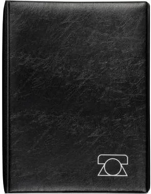 BRUNNEN Telefonringbuch 106434090 DIN A5 A-Z schwarz