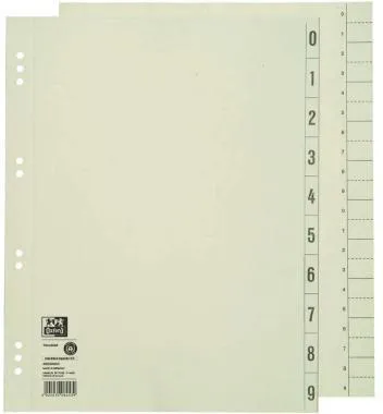 Oxford Trennblatt 400004663 DIN A4 230g Karton chamois 100 St./Pack.