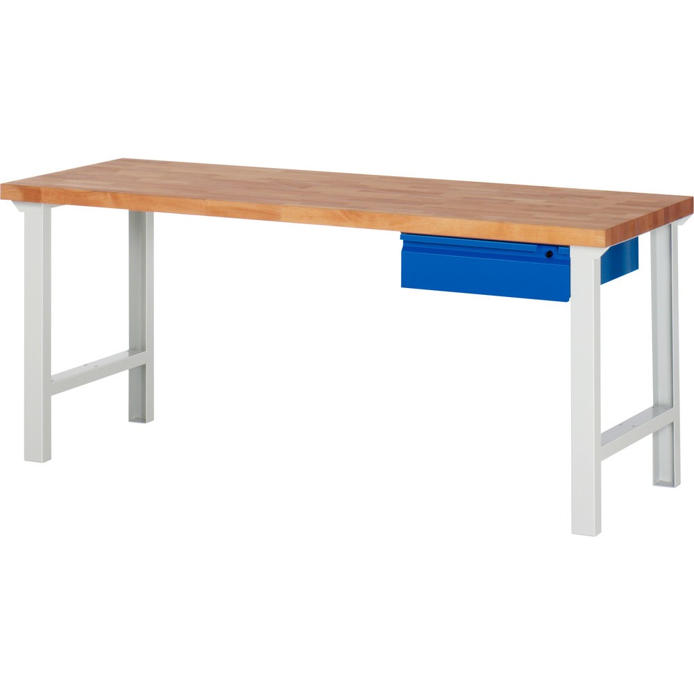 Steinbock® Werkbank, mit Schublade, HxBxT 840 x 2.000 x 700 mm, RAL 7035/5010