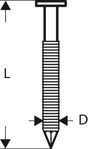 Bosch Rundkopfstreifennagel SN21RK 65RHG Kopf-D.7mm L.65mm Schaft-D.2,8mm 