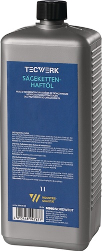TECWERK Sägekettenhaftöl 75-95 mm²/s (bei 40GradC) 1l Flasche 