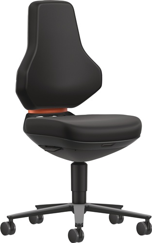 Arbeitsdrehstuhl Alu.anth.Skintec schwarz 450-620mm BIMOS
