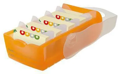 HAN Karteikasten CROCO 998-613 DIN A8 PP orange transluzent