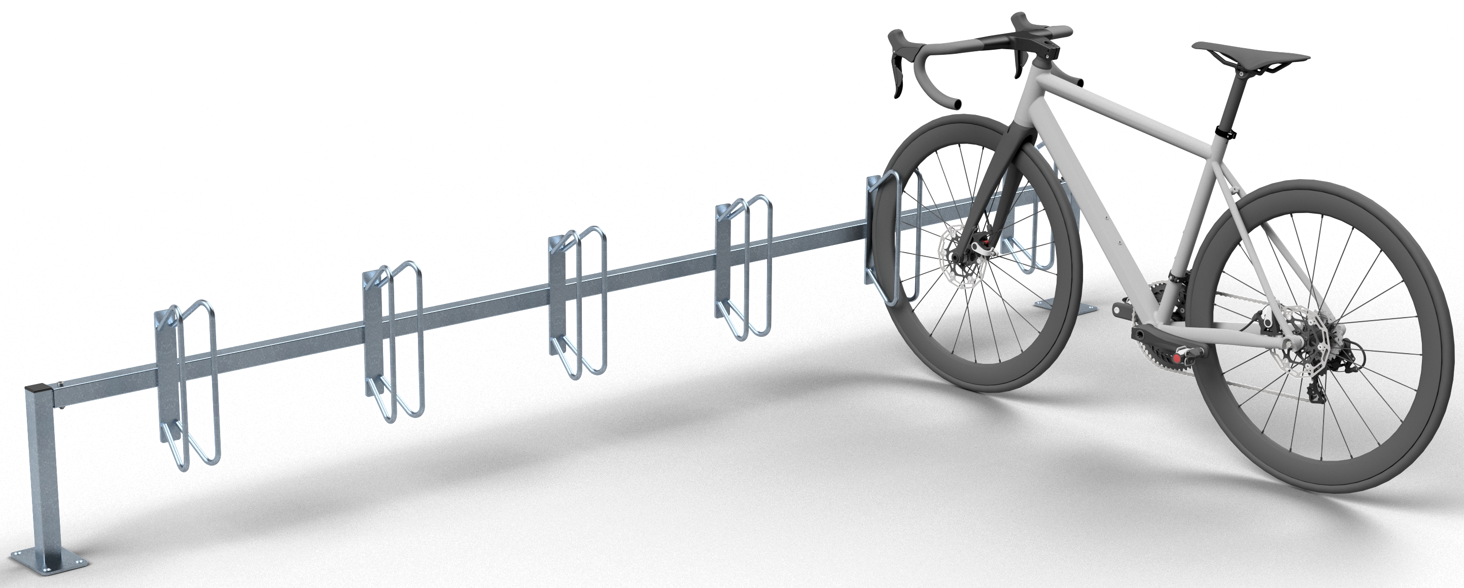 SCHAKE Fahrradständer Reihenparker für 6 Einstellplätze