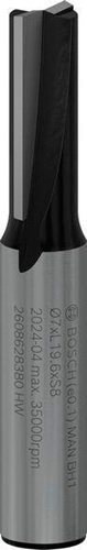 Bosch Nutfräser Standard for Wood Arbeits-L.20mm D.7mm L.51mm Schaft 8mm