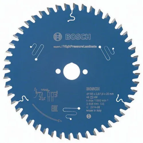 Bosch Kreissägeblatt AD 165mm Z.48 HLTCG Bohr.20mm Schnitt-B.2,6mm