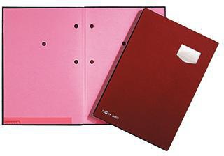 PAGNA Unterschriftenmappe de Luxe 24102-01 DIN A4 10Fächer Pappe rt