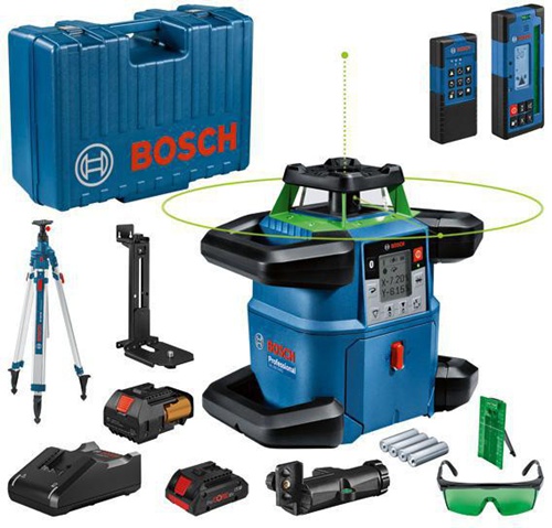 Bosch Rotationslaser GRL 650 CHVG Sp.18V Arbeitsber.70-650m IP68 m.Batterien/Zubehör