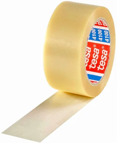 Klebeband tesa 4100 Breite 50mm L.66m S.65µ PVC transparent leise geprägt TESA