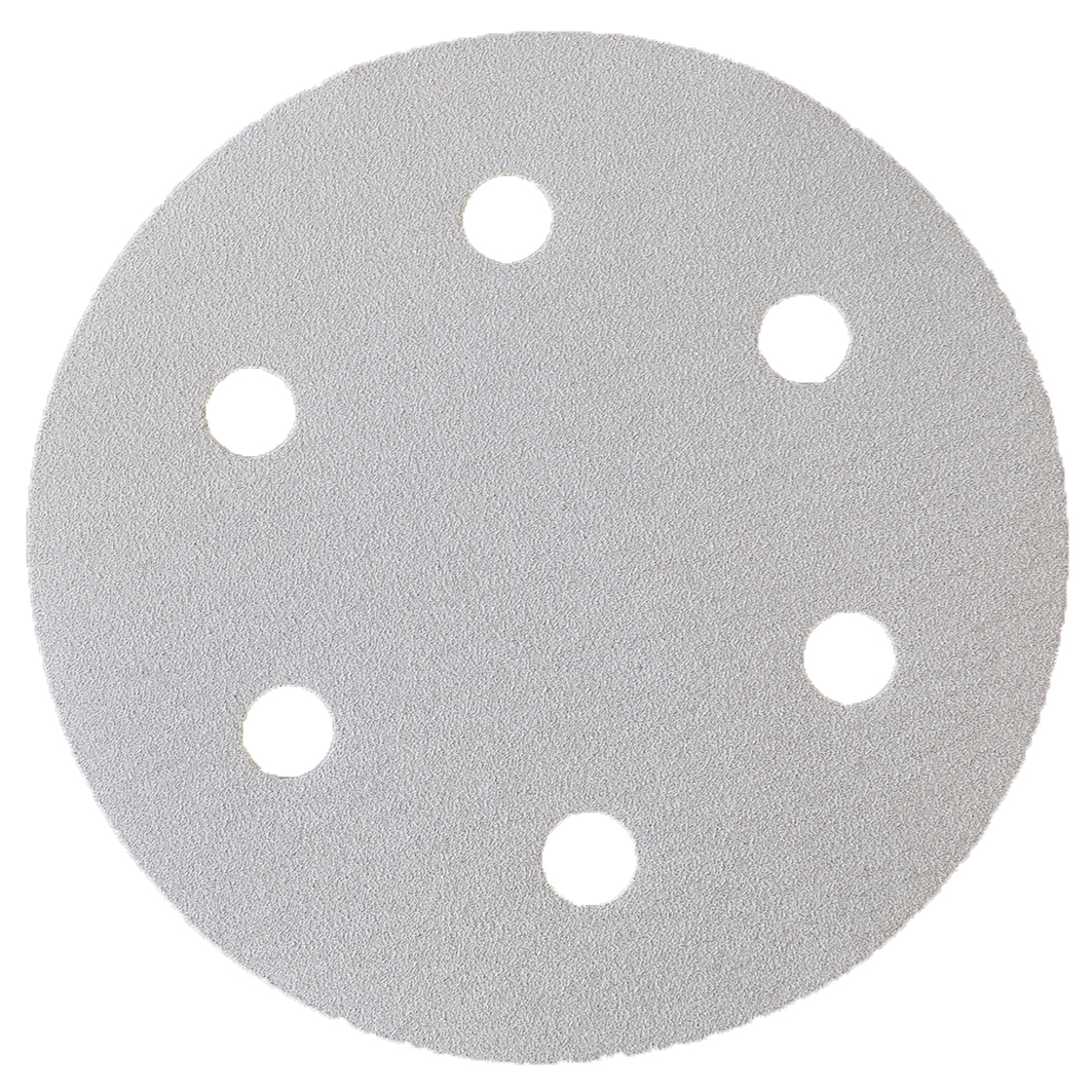 EIBENSTOCK Schleifpapier P100 (Normalkorund, 6-fach gelocht, Klett), Ø 225 mm, 25Stück/Pack